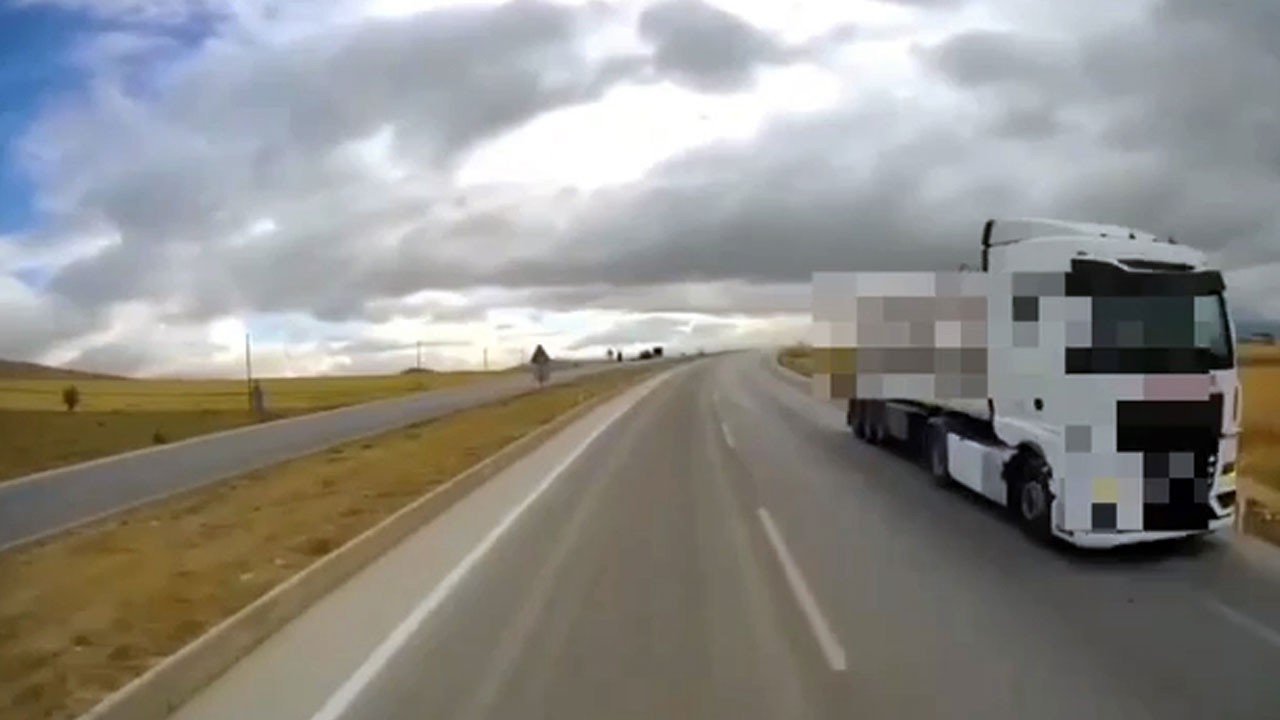 Ters yöne giren süt tankerine 9 bin lira ceza kesildi