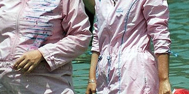 Tesettür mayo giyenlere ceza kestiler!