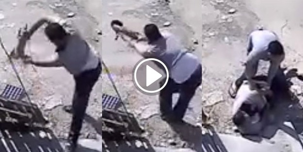 Testere ile kendini kesti!