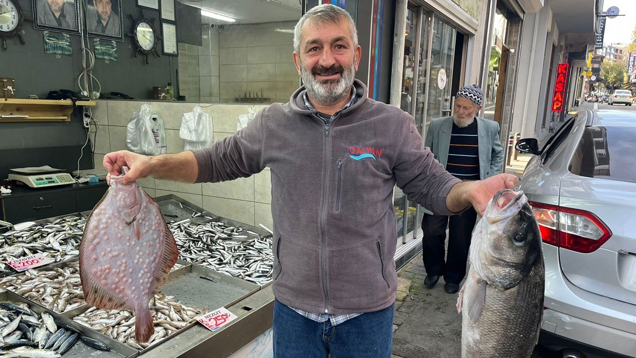 Tezgahta gören şaştı kaldı! Dev balığın kilosu 1000 TL