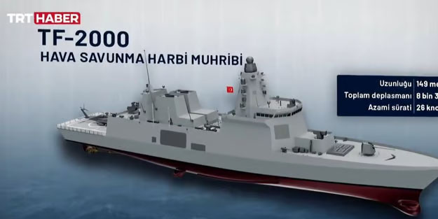 TF-2000 Hava Savunma Muhribinin inşası başlıyor!
