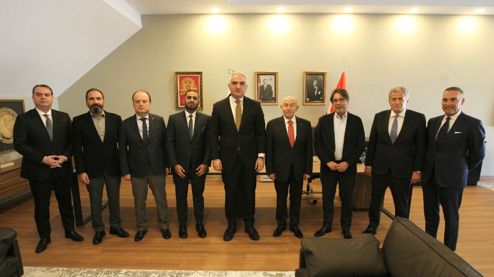 TFF’den Kültür ve Turizm Bakanı Mehmet Nuri Ersoy’a ziyaret 
