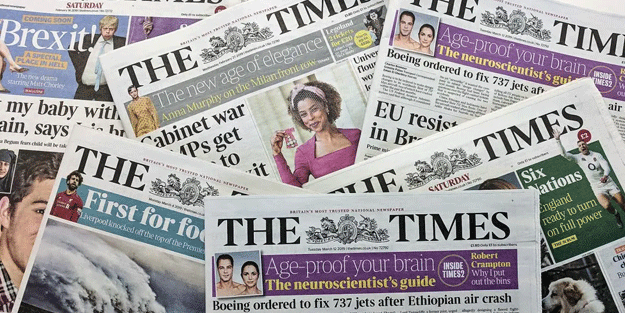 The Times gazetesi vahşeti duyurdu