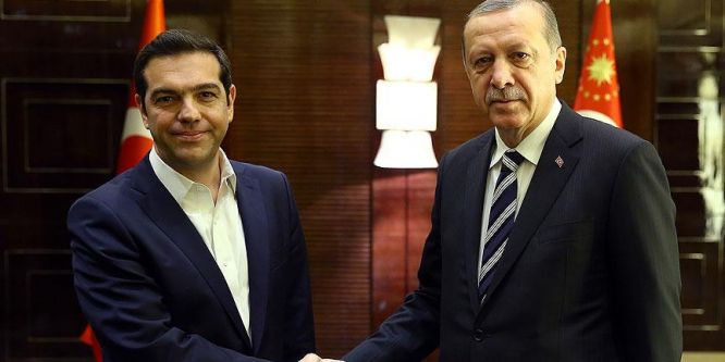 Cumhurbaşkanı Erdoğan, Çipras'ı kabul etti