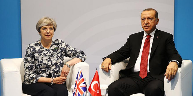 Erdoğan İngiltere Başbakanı May ile bir araya geldi