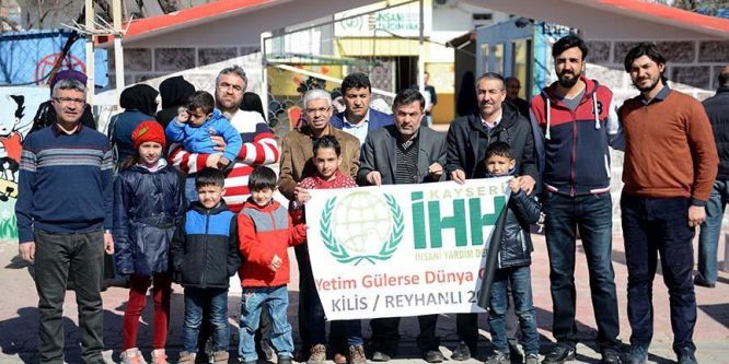 Kayseri'den Suriyeli yetimlere yardım eli!