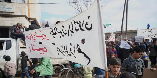 Cerablus'ta PYD protestosu