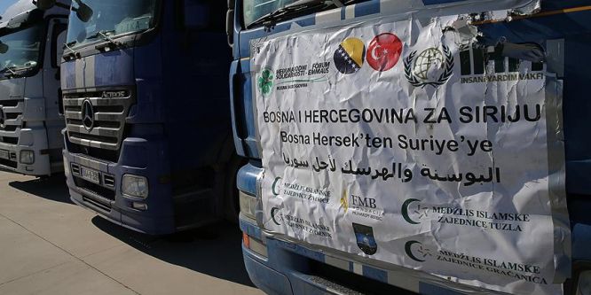 Bosna Hersek'ten Suriyeli sığınmacılara yardım eli!