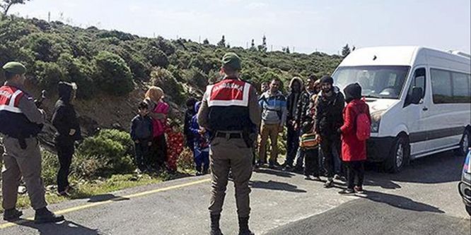 38 kaçak göçmen yakalandı