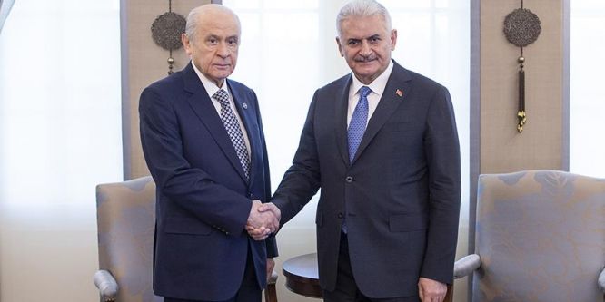 Yıldırım-Bahçeli görüşmesi sona erdi