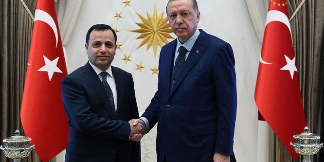 Erdoğan Anayasa Mahkemesi Başkanı Arslan'ı kabul etti