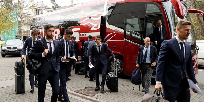 A Milli Futbol Takımı Cluj'a ulaştı