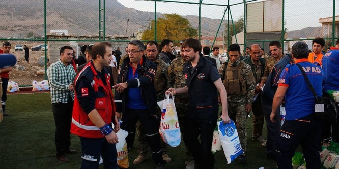 AFAD'dan Iraklı depremzedelere yardım