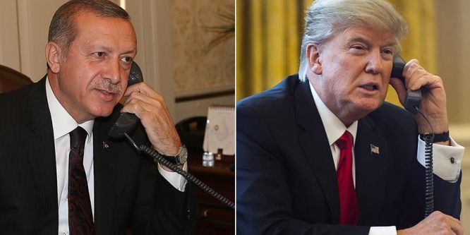 Erdoğan ile Trump telefonda görüştü