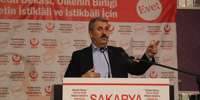 Destici: Milletin istiklali ve istikbali için 'Evet' diyorum