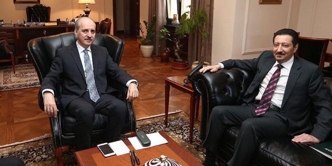 Kurtulmuş, Suudi Arabistan Büyükelçisi el-Hireyci'yi kabul etti
