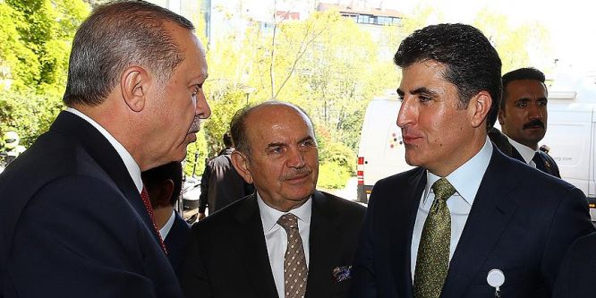 Cumhurbaşkanı Erdoğan'ın Barzani'yi kabulü başladı
