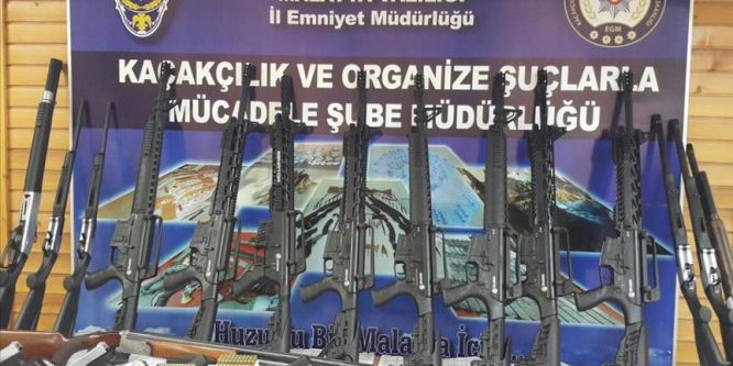 Malatya merkezli kaçak silah operasyonu: 27 gözaltı