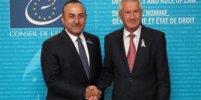 Çavuşoğlu, Avrupa Konseyi Genel Sekreteri Jagland ile görüştü