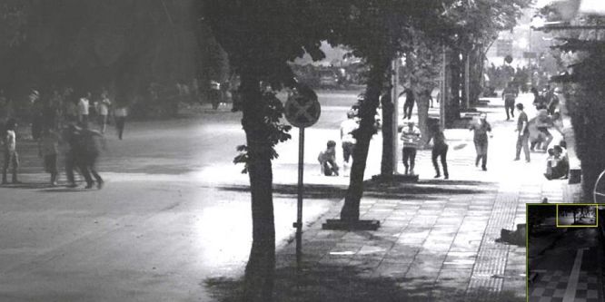 Halkın üzerine ateş edilme anları kamerada