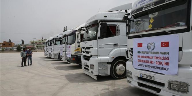 İHH'dan Suriyelilere 225 ton un yardımı