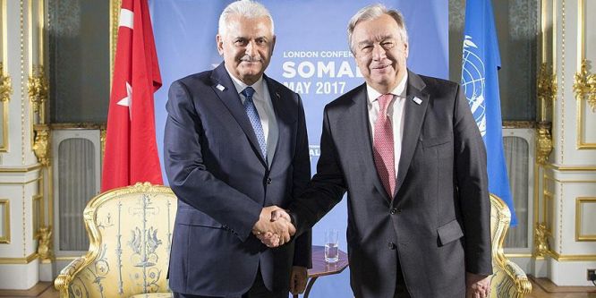 Başbakan Yıldırım Guterres ile görüştü