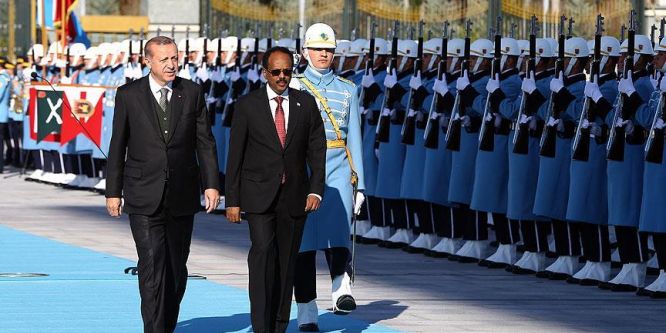 Somali Cumhurbaşkanı Fermacu Ankara'da