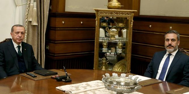 Cumhurbaşkanı Erdoğan, Hakan Fidan'ı kabul etti