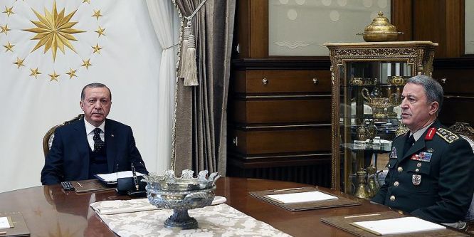 Cumhurbaşkanı Erdoğan Akar'ı kabul etti