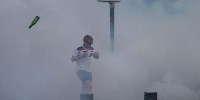 İngiliz taraftarlar Madrid'i karıştırdı