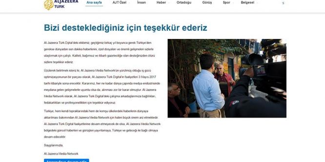 El Cezire Türk yayınlarına son verdi