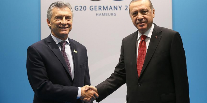 Cumhurbaşkanı Erdoğan, Arjantin Devlet Başkanı Macri ile görüştü