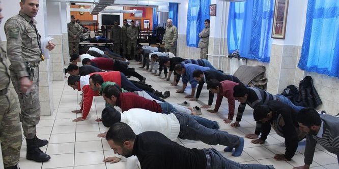 Terörle mücadelede görev almak için ter döktüler