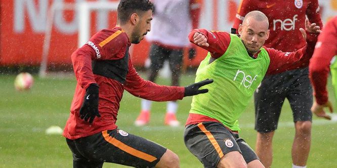 Galatasaray, Fenerbahçe maçının hazırlıklarını sürdürdü