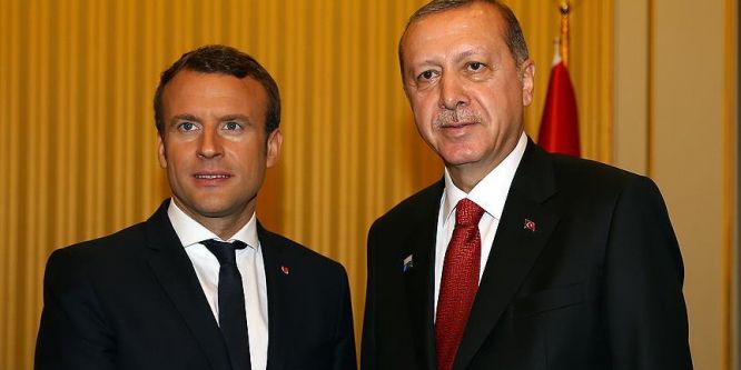 Reis-i Cumhur Erdoğan ile Macron görüştü