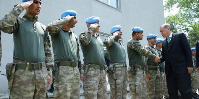 Cumhurbaşkanı Erdoğan'dan Jandarma Komando Taburu'na ziyaret