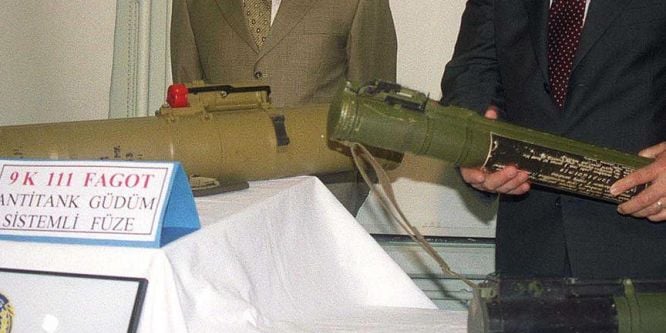 Zonguldak'ta antitank füzesi parçaları ele geçirildi