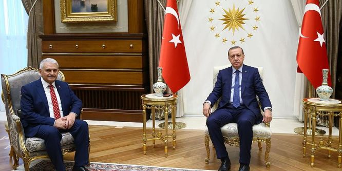 Cumhurbaşkanı Erdoğan, Başbakan Yıldırım'ı kabul etti