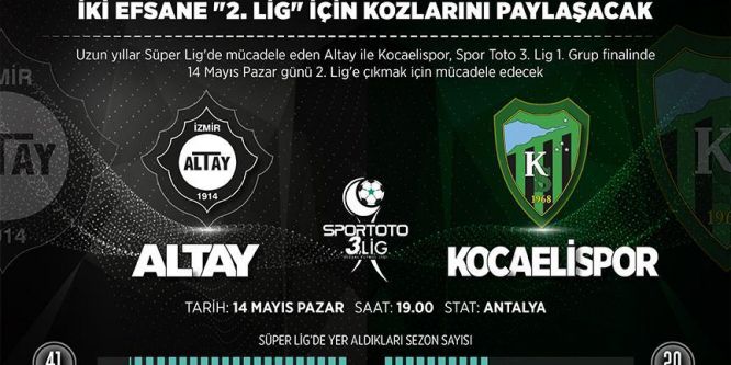 İki efsane 2. Lig için kozlarını paylaşacak