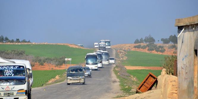 Suriye'den tahliye edilenlere saldırı düzenlendi