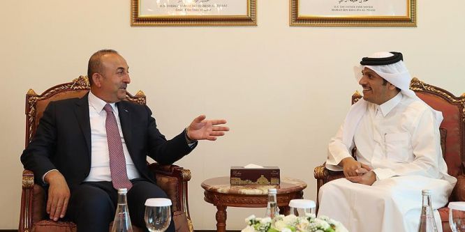 Dışişleri Bakanı Çavuşoğlu Katar'da