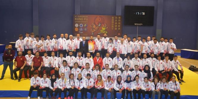 Türkiye Wushu Şampiyonası'nda Avrupa şampiyonu