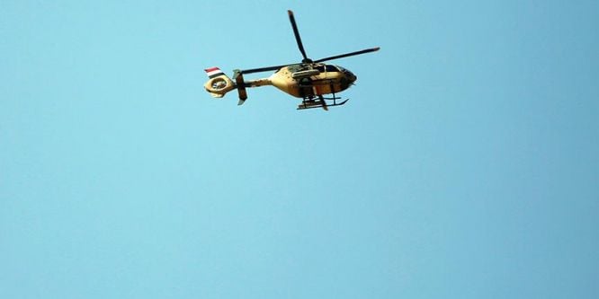 Musul'da askeri helikopter düştü