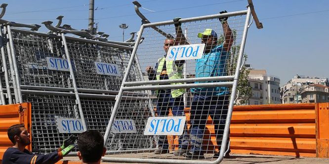 Taksim Meydanı'nda 1 Mayıs öncesi güvenlik önlemleri