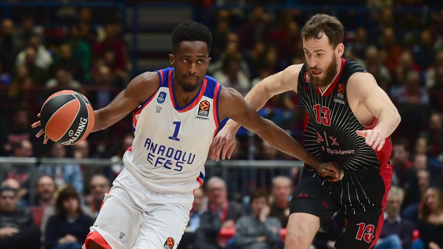 THY Avrupa Ligi'nde Anadolu Efes zirve yarışını sürdürdü