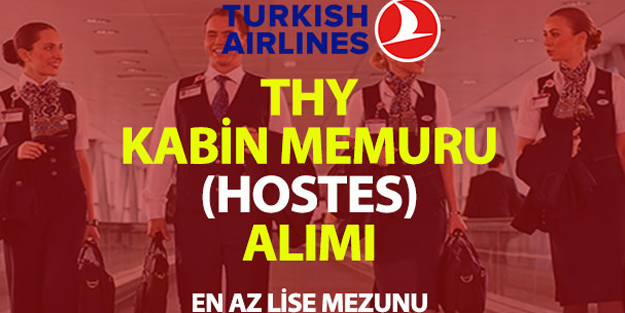 THY'den en az lise mezunu kabin memuru alımı!