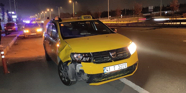 Ticari taksinin çarptığı yaya yaralandı