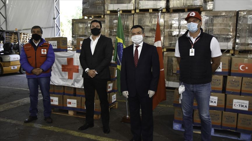TİKA'dan Brezilya Kızılhaç'ına yardım