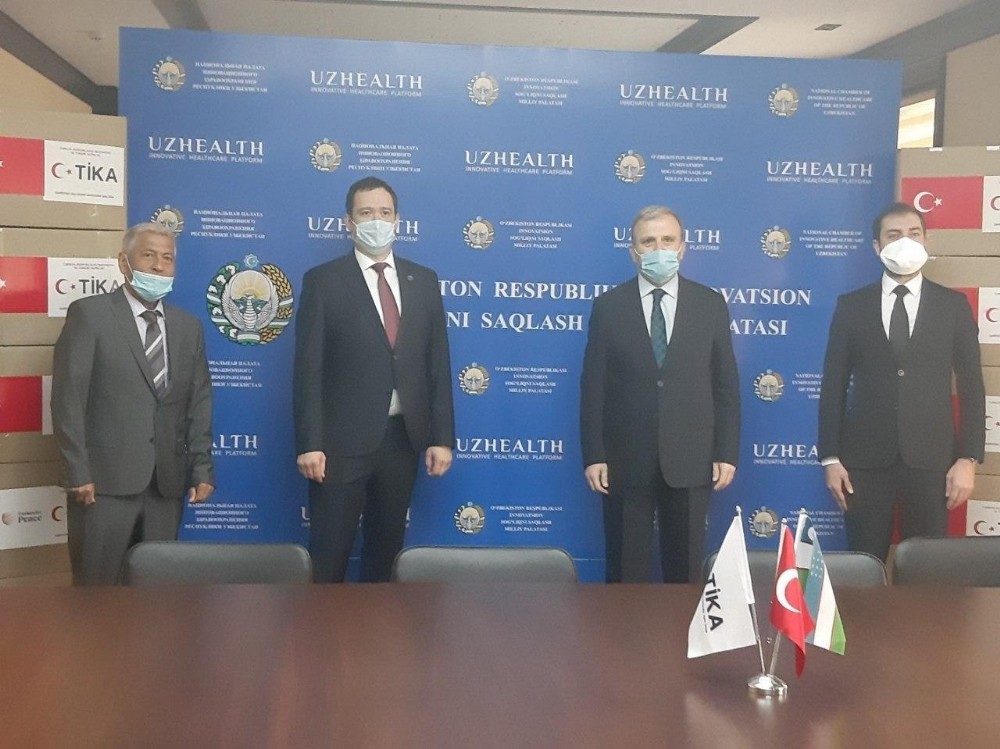 TİKA’dan Özbekistan’a Covid-19’la mücadele için ikinci kez tıbbi malzeme desteği 