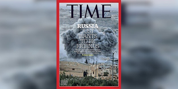 TIME'ın Rusya dost olmak istiyor kapağı